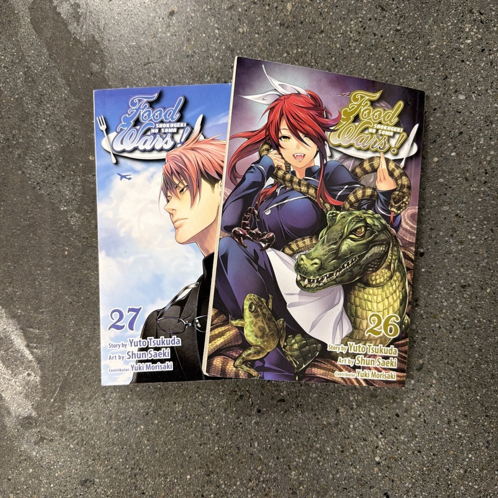 Food Wars Shokugeki no Soma Vol 26 & 27 Manga Yuto Tsukuda Viz Media Shonen Jump